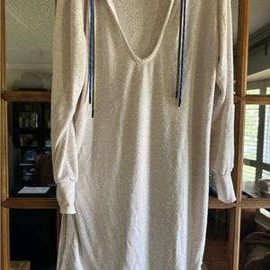 FP Movement by Free People Cream Long Sleeve Dress